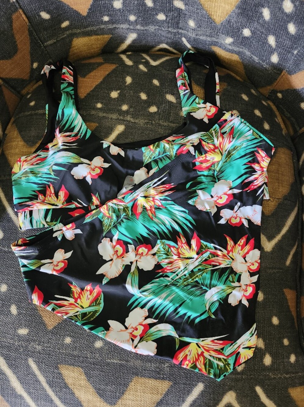 🌴New Boutique Tropical Birds of Paradise High-Waisted Bikini Set - Size XL - Picture 5 of 5